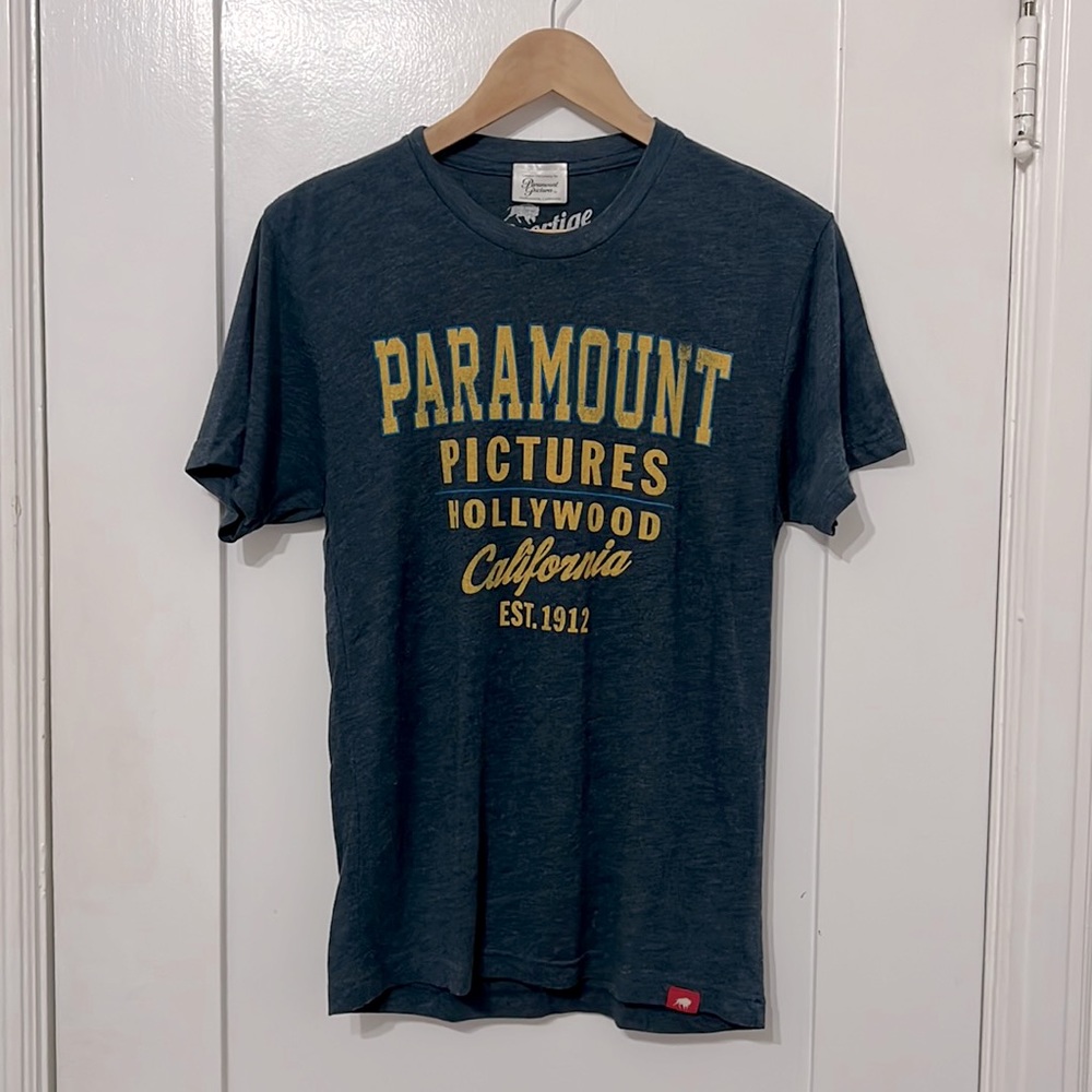 Paramount Pictures Hollywood California official shirt purchased on studio lot.